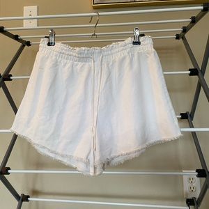 Impeccable Pig white Flowy shorts with drawstring